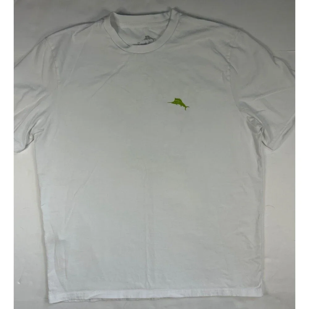 Tommy Bahama T-Shirt Men's Medium SS White Pickleball Thrist Place Champ